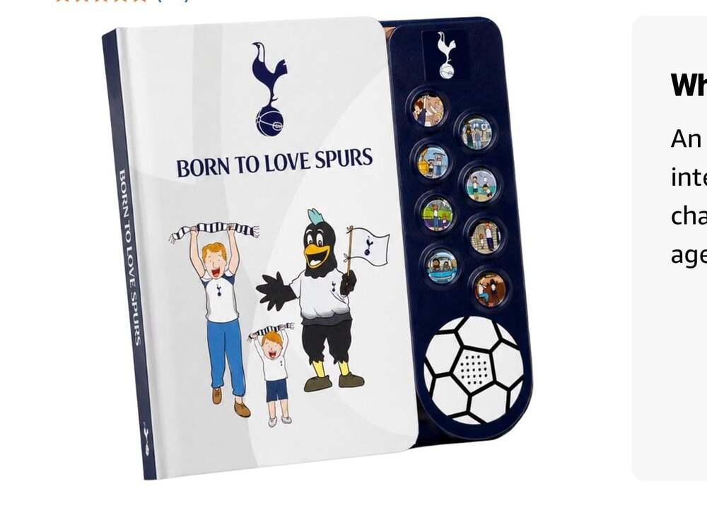 Fans Legacy Tottenham Hotspur Born To Love Spurs Interactive Sound Book for Kids